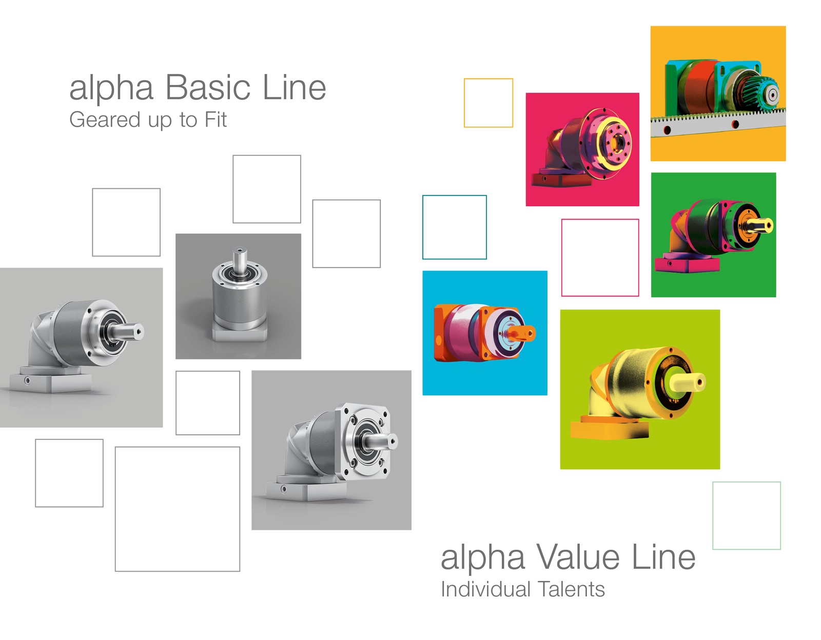 Mit der neuen CP-Baureihe der Alpha Basic Line sowie den bauraumoptimierten Winkelstufen – nun auch für die NP-Baureihen der Alpha Value Line – komplettiert Wittenstein Alpha  das Leistungsportfolio.