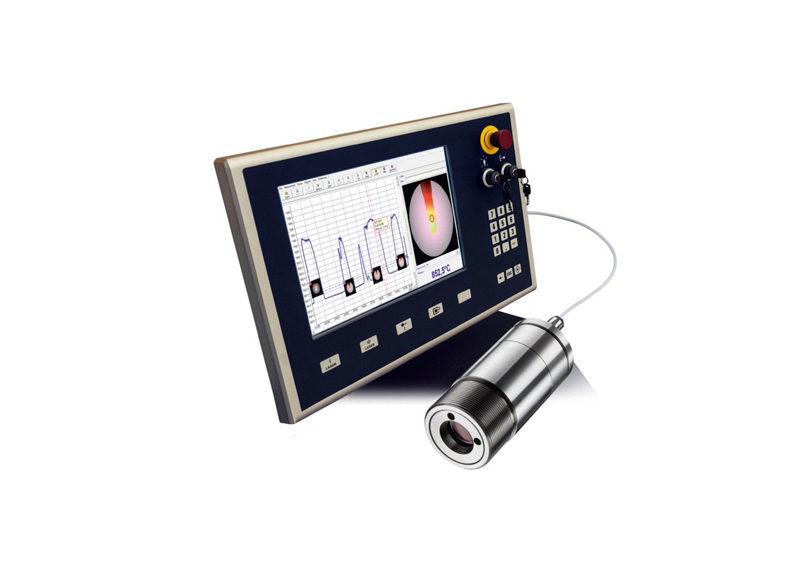 Neu von Optris: Das Video-Pyrometer CS Video 3M zur Temperaturmessung an Metall und Kompositmaterial