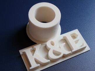 Das 3D-Druckteil, ‚konstruiert‘ mit Tinkercad, von K&E-Chefredakteur Erik Schäfer.