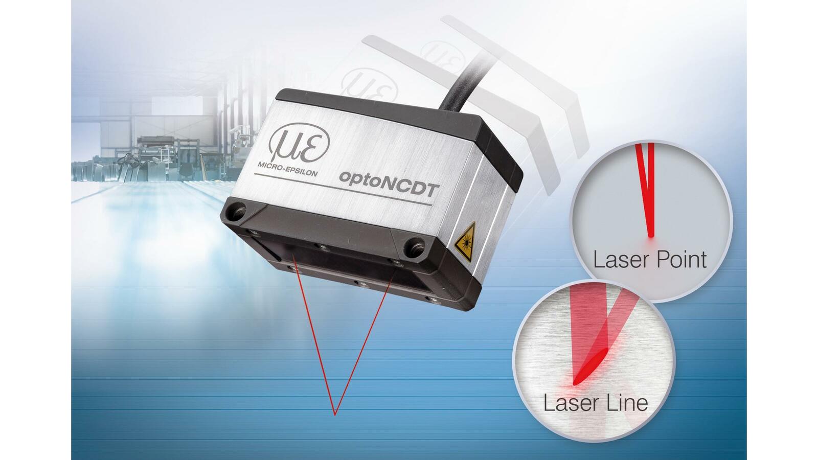 Micro-Epsilon hat unter anderem präzise Laser-Sensoren für automatisierte Anwendungen im Angebot.