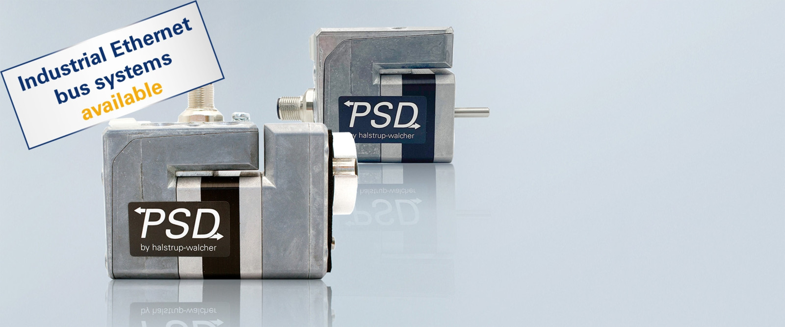 Die Direktantriebe PSD von Halstrup-Walcher sind mechatronische Systeme mit integrierter Ansteuerung, Busschnittstelle und absolutem Messsystem ohne Batterie. Und jetzt auch mit Ethernet-Schnittstelle.