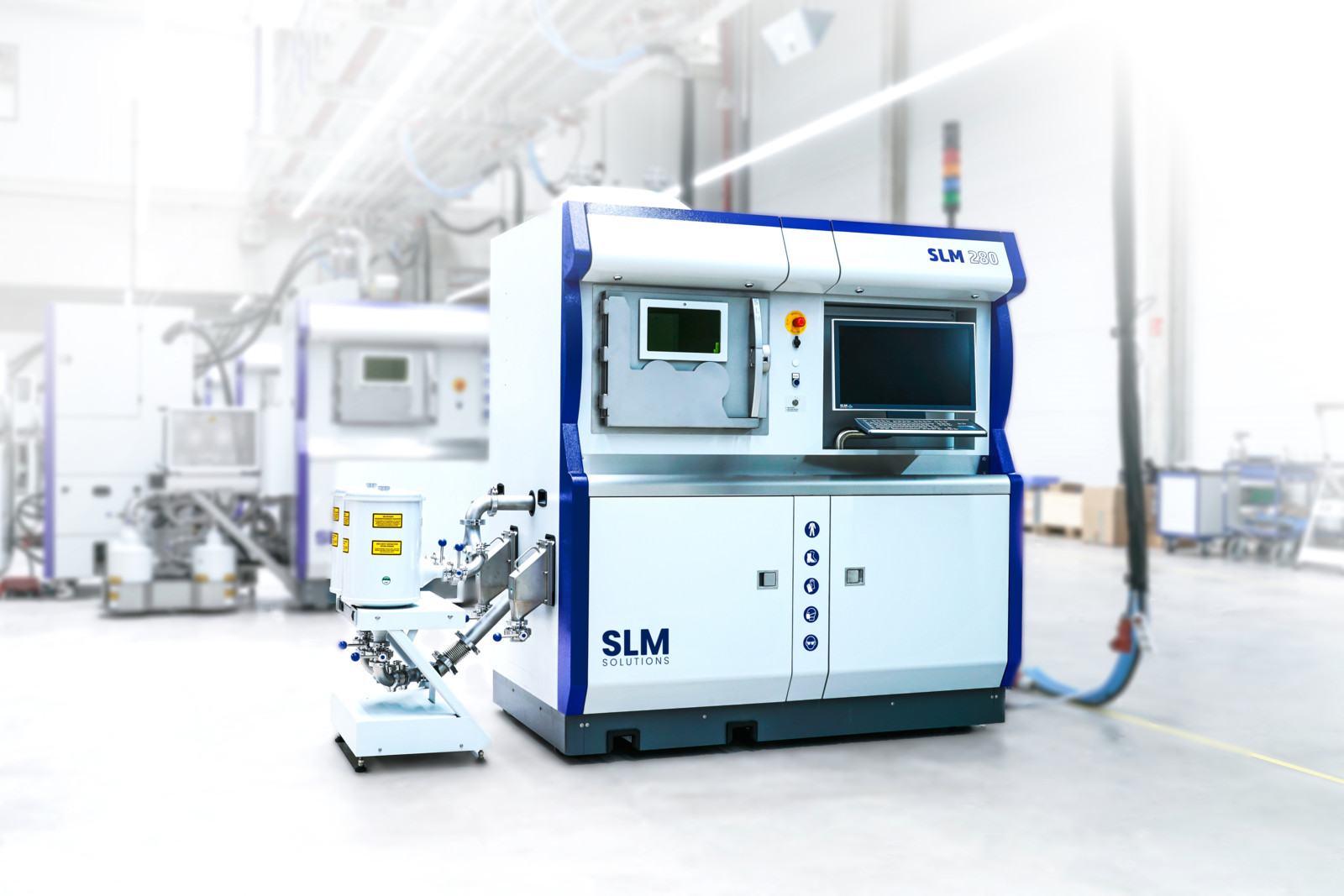 Auf der SLM 280 2.0 werden die Prozessparameter für Edelstahl und eine Kupferlegierung erarbeitet.