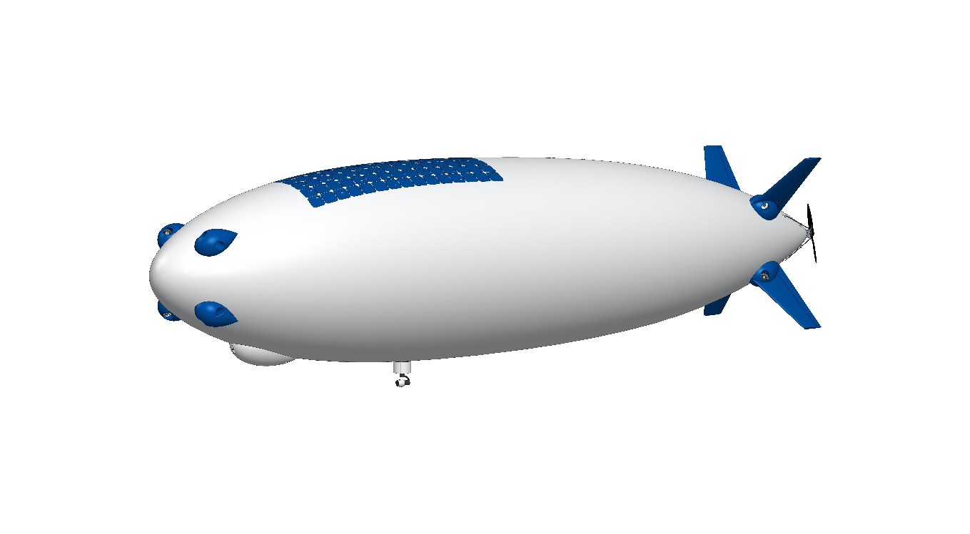 Mit Simulation-Flow hat das Team den Luftwiderstand des Luftschiffs so angepasst, dass es eine Höchstgeschwindigkeit von 30 km/h erreichen kann.